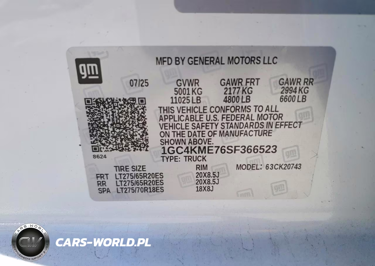 2025 Chevrolet Silverado K2500 Custom VIN:1GC4KME76SF366523 - 12