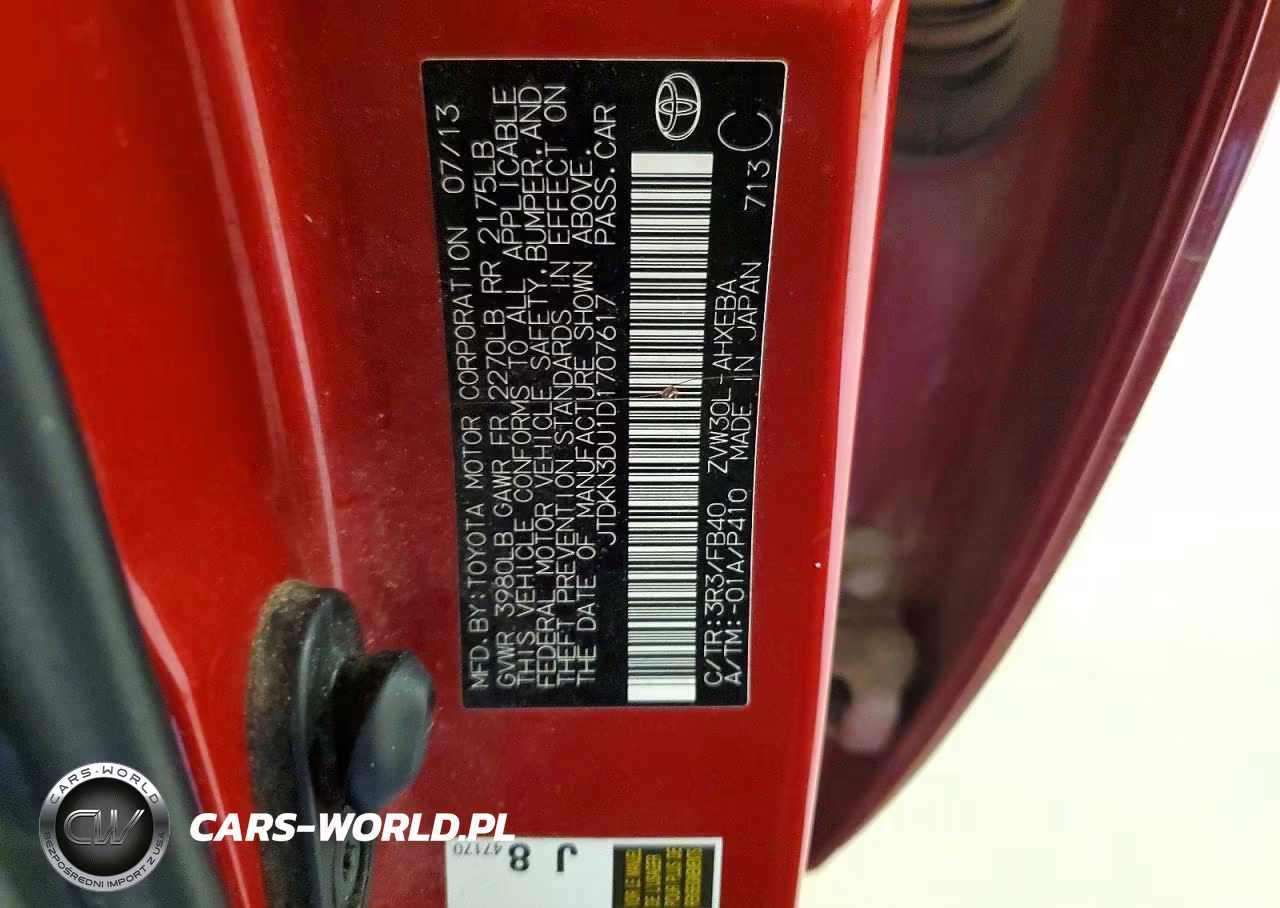 2013 Toyota Prius VIN:JTDKN3DU1D1707617 - 12