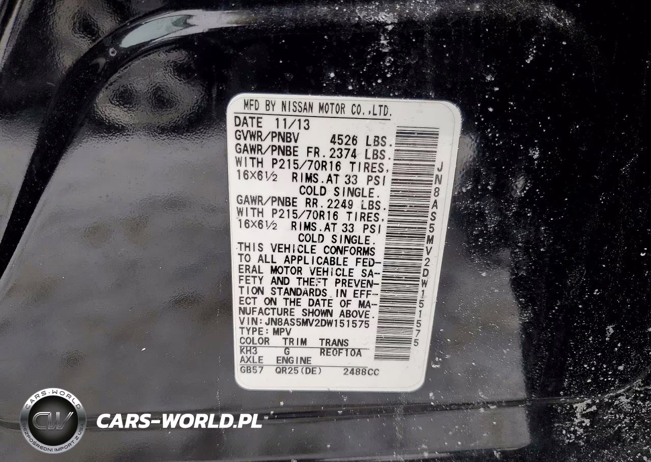 2013 Nissan Rogue S VIN:JN8AS5MV2DW151575 - 13