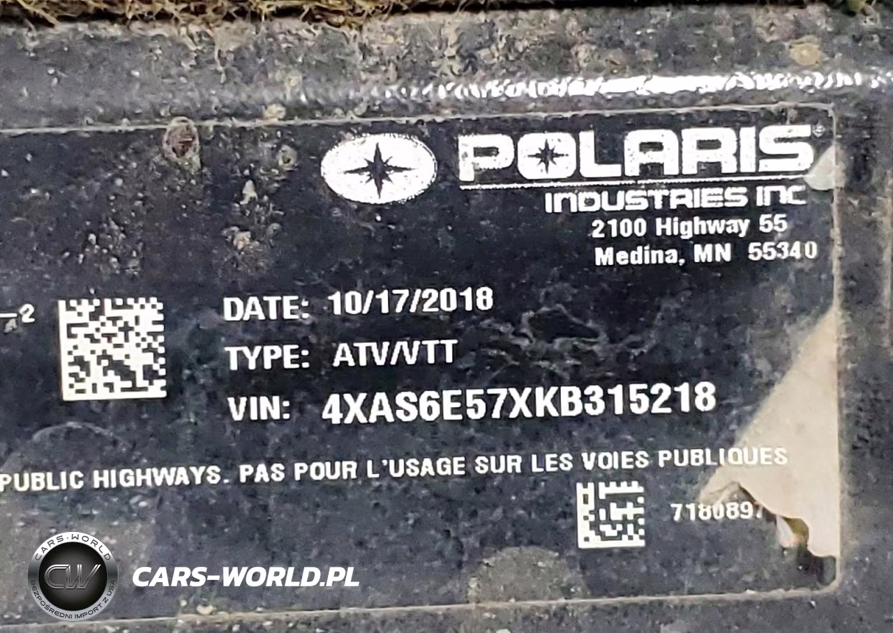 2019 Polaris Sportsman Atv VIN:4XAS6E57XKB315218 - 10
