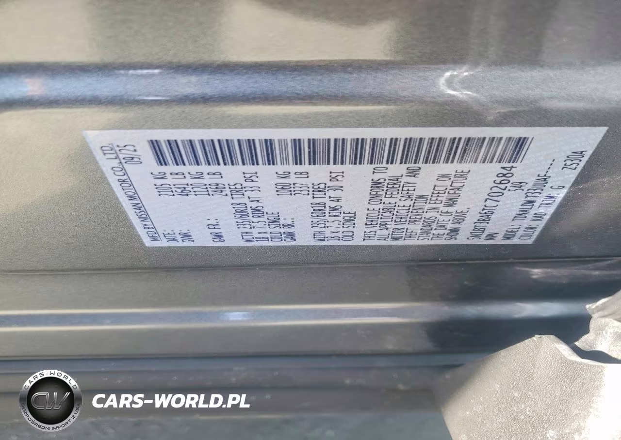 2026 Nissan Rogue Sv VIN:5N1BT3BA6TC702684 - 12