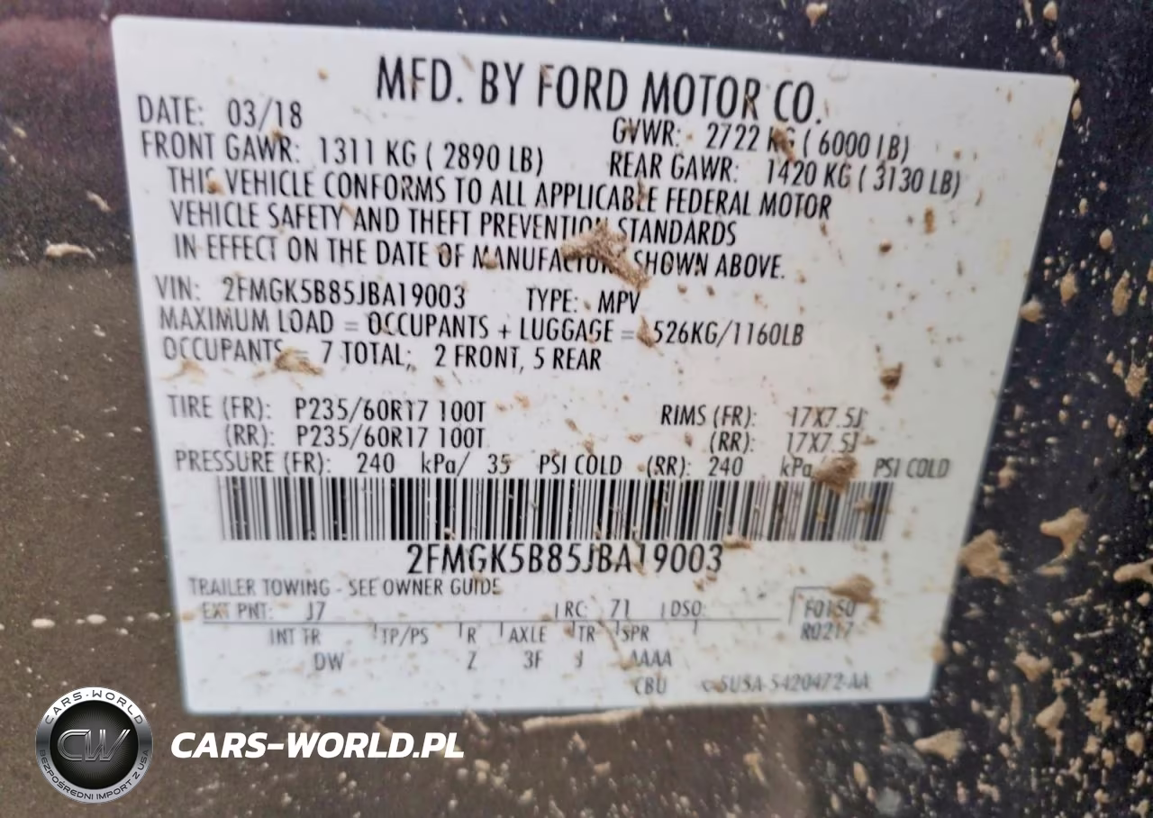 2018 Ford Flex Se VIN:2FMGK5B85JBA19003 - 13