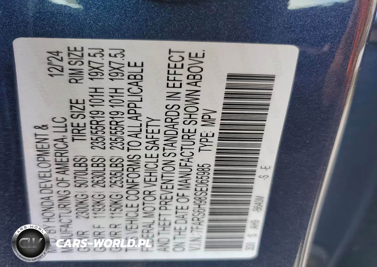 2025 Honda Cr-V Sport Touring VIN:7FARS6H98SE065985 - 13
