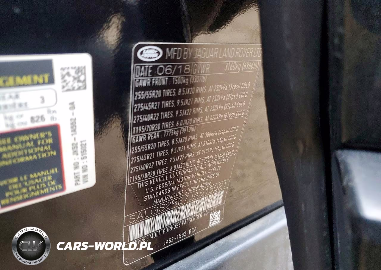 2018 Land Rover Range Rover Supercharged VIN:SALGS2RE7JA515021 - 13