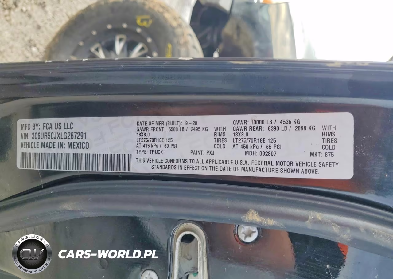 2020 Ram 2500 Tradesman VIN:3C6UR5CJXLG267291 - 12