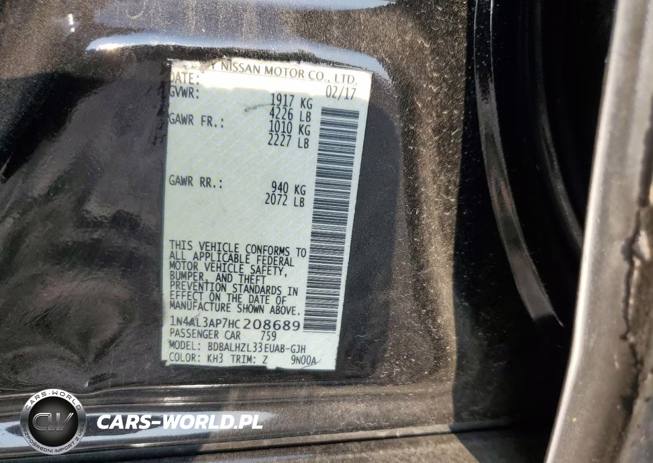 2017 Nissan Altima 2.5 VIN:1N4AL3AP7HC208689 - 25