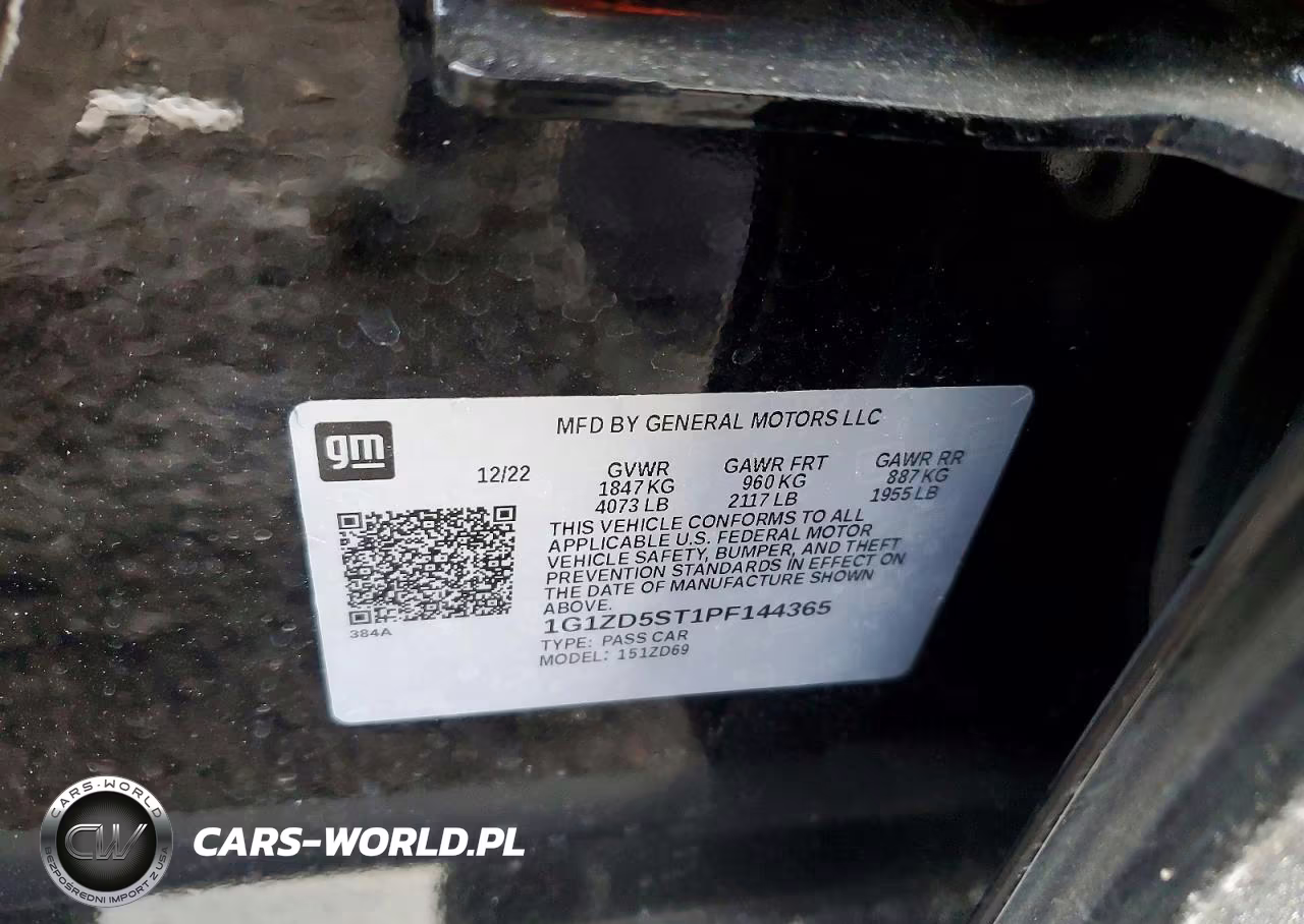 2023 Chevrolet Malibu Lt VIN:1G1ZD5ST1PF144365 - 12