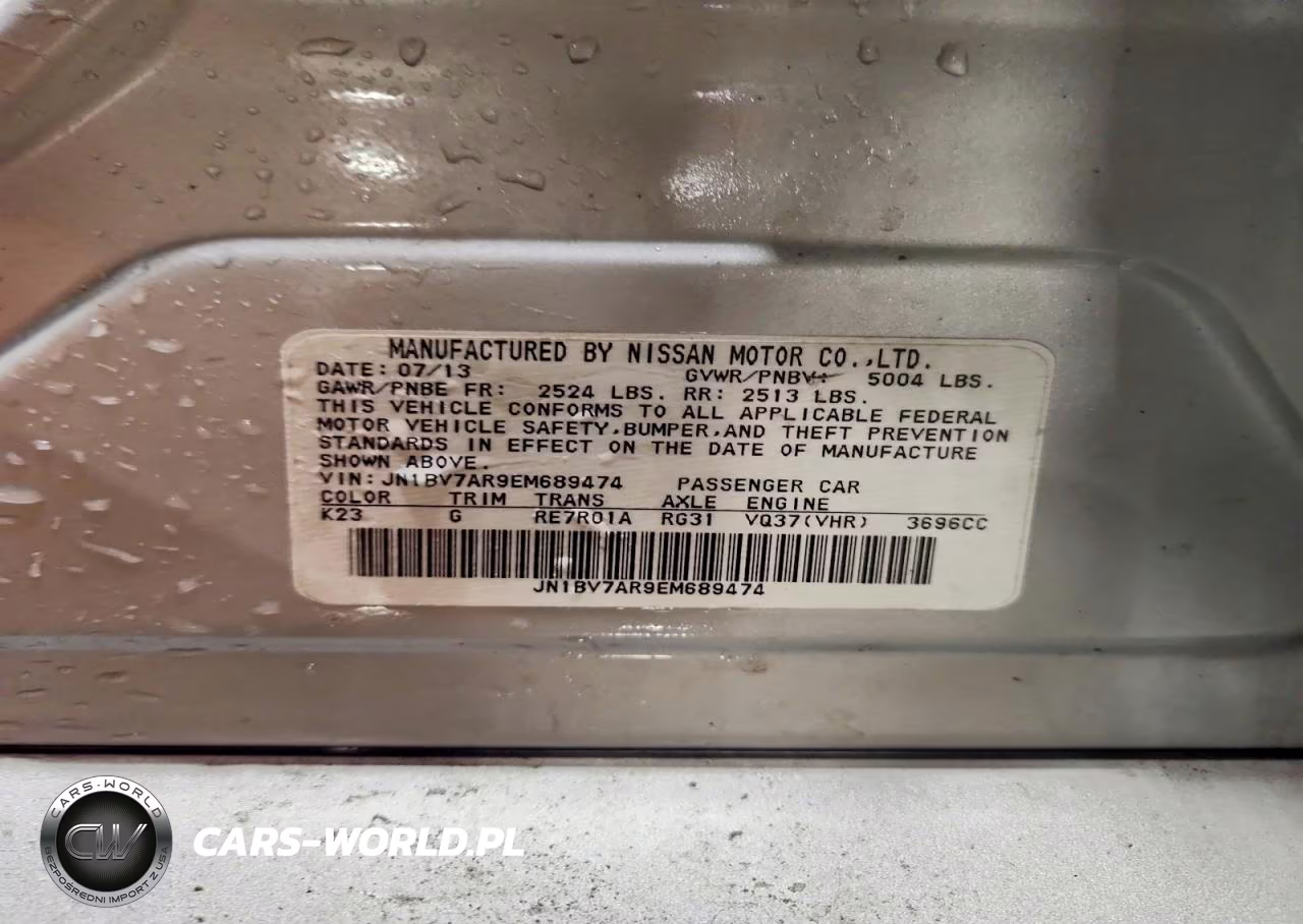2014 Infiniti Q50 Base VIN:JN1BV7AR9EM689474 - 12