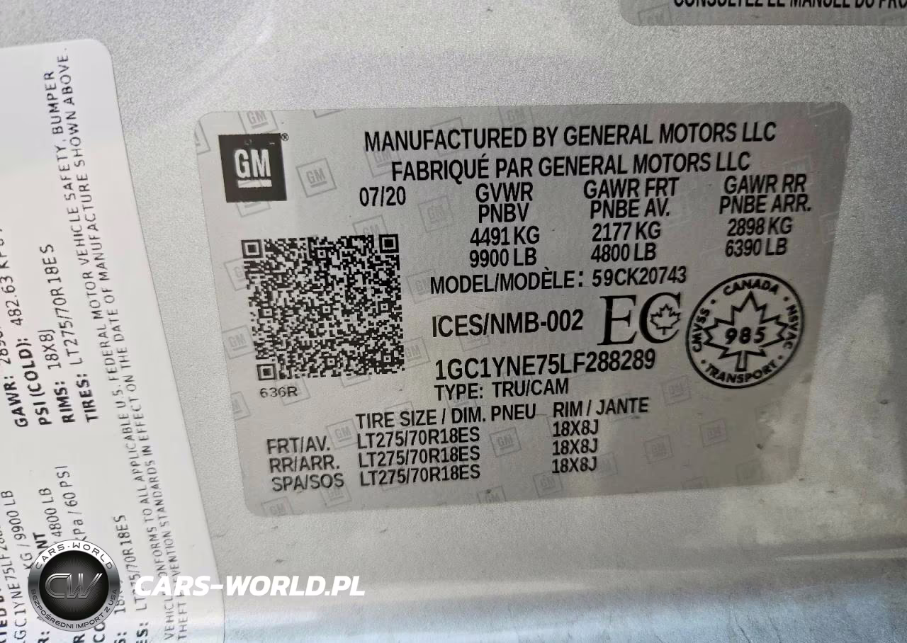 2020 Chevrolet Silverado K2500 Heavy Duty Lt VIN:1GC1YNE75LF288289 - 12