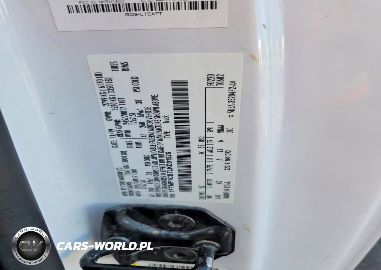 2020 Ford F150 VIN:1FTMF1CB7LKD01926 - 12