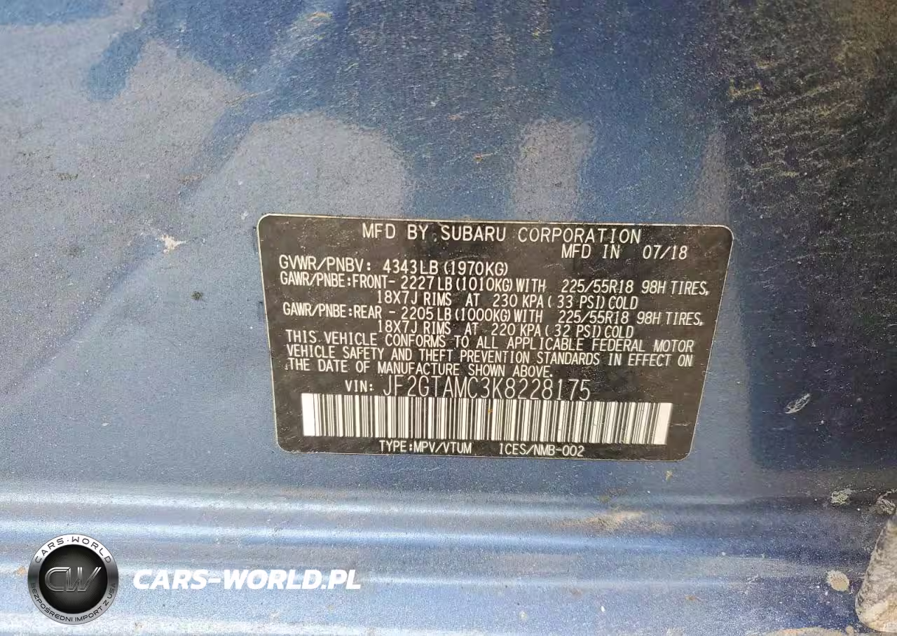 2019 Subaru Crosstrek Limited VIN:JF2GTAMC3K8228175 - 14