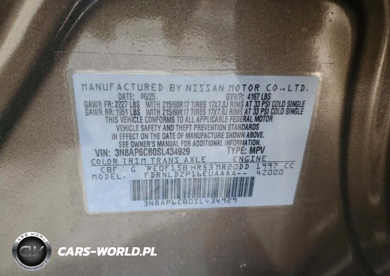 2025 Nissan Kicks Sv VIN:3N8AP6CB0SL434929 - 12