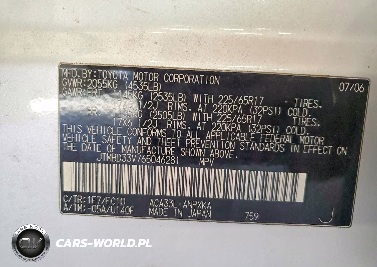 2006 Toyota Rav4 VIN:JTMBD33V765046281 - 13