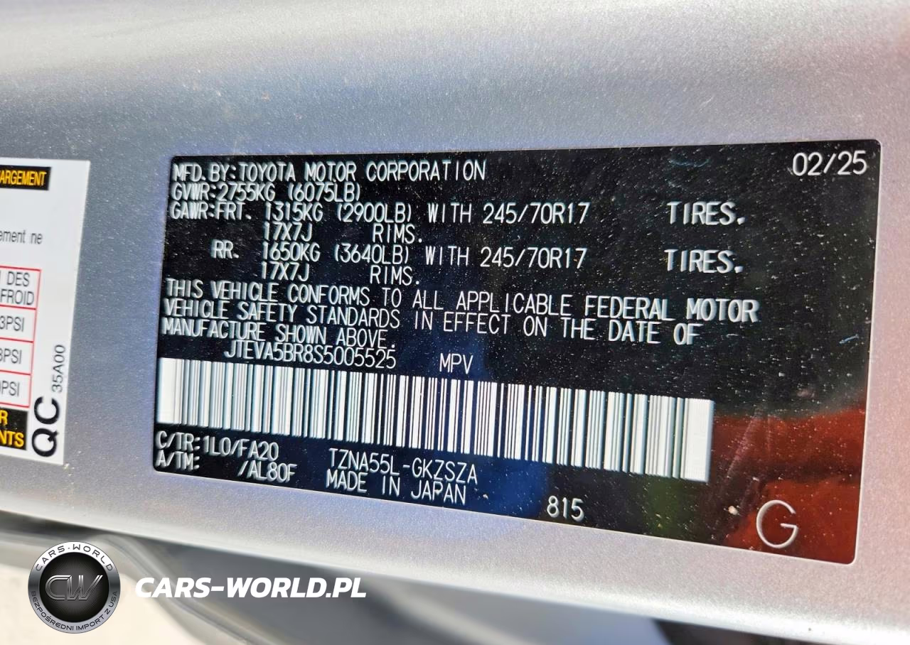 2025 Toyota 4Runner Sr5 VIN:JTEVA5BR8S5005525 - 13
