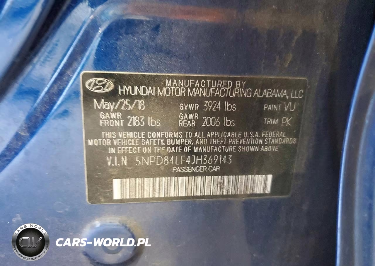 2018 Hyundai Elantra Sel VIN:5NPD84LF4JH369143 - 12