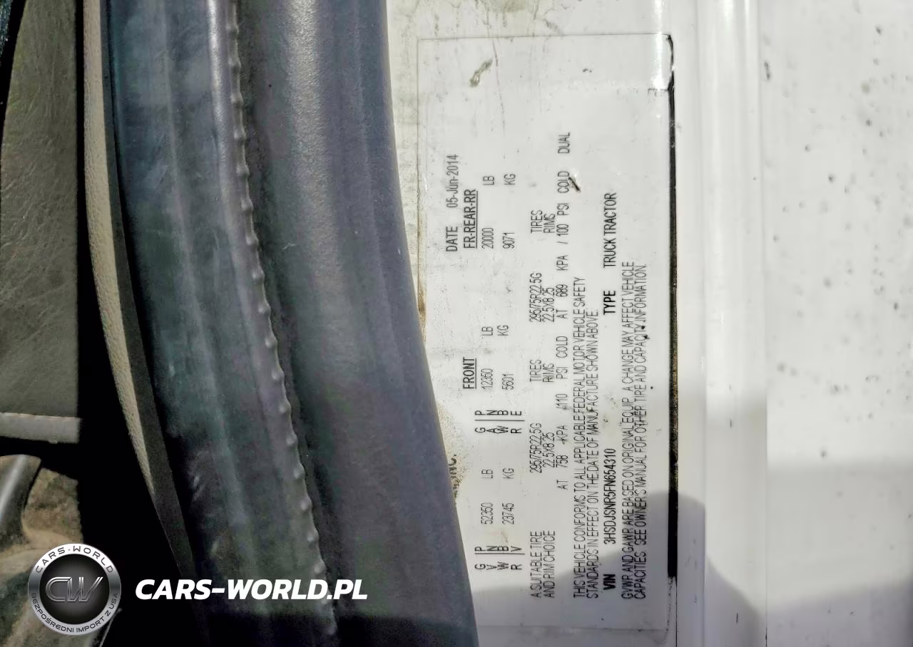 2015 International Lf687 Semi Truck VIN:3HSDJSNR5FN654310 - 9