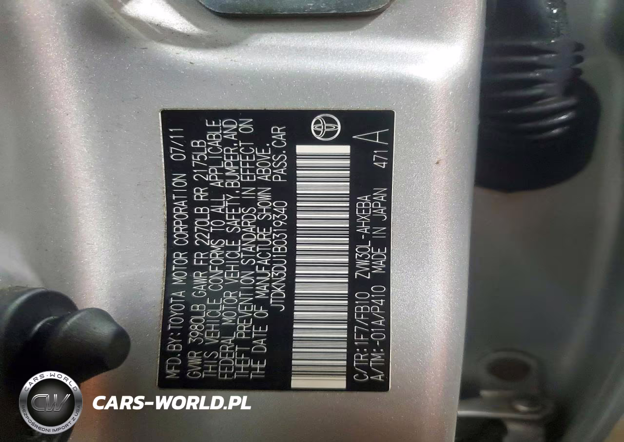 2011 Toyota Prius Two VIN:JTDKN3DU1B0319340 - 13