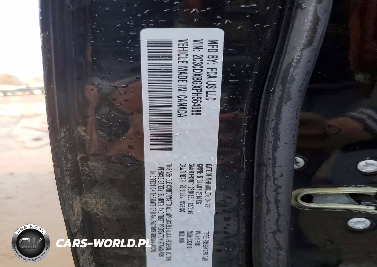 2023 Dodge Charger Sxt VIN:2C3CDXBGXPH564088 - 12