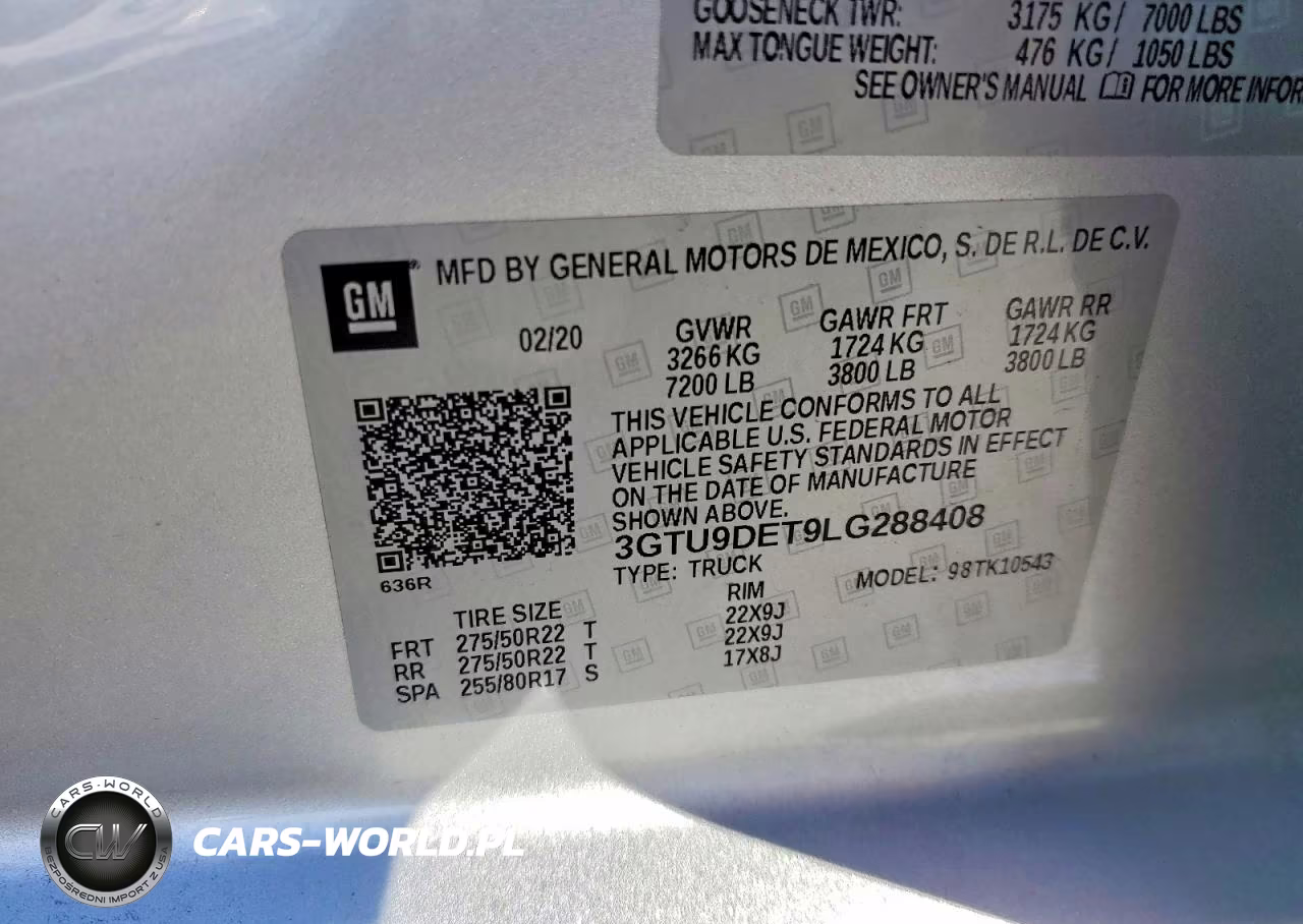 2020 GMC Sierra K1500 Slt VIN:3GTU9DET9LG288408 - 12
