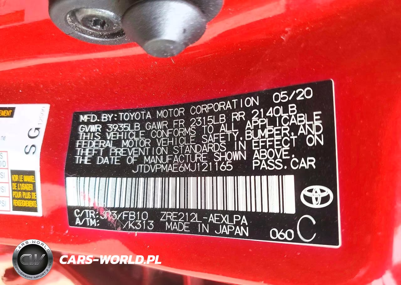 2021 Toyota Corolla Le VIN:JTDVPMAE6MJ121165 - 12