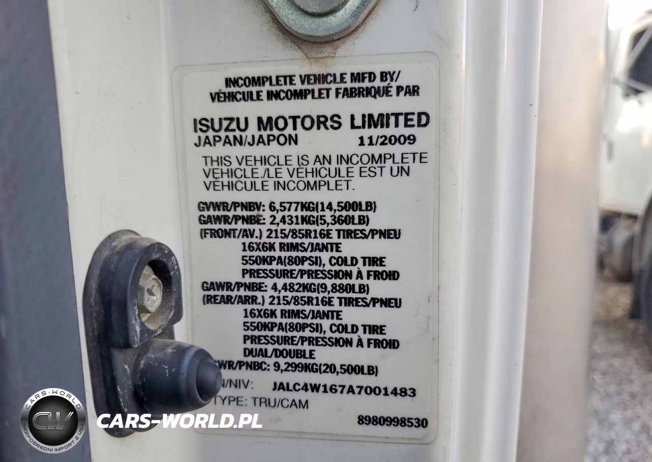 2010 Isuzu Npr Box Truck VIN:JALC4W167A7001483 - 13