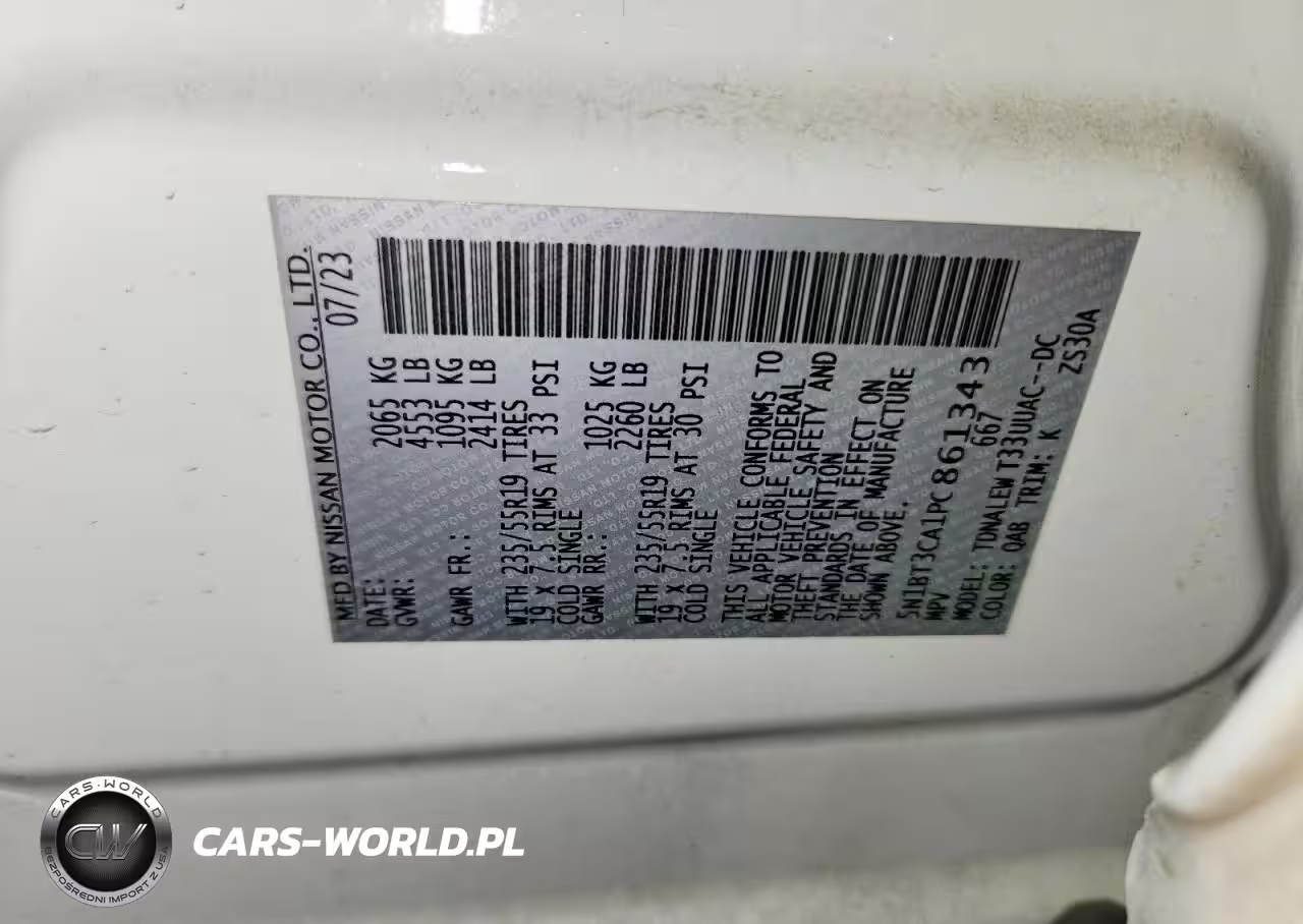 2023 Nissan Rogue Sl VIN:5N1BT3CA1PC861343 - 14