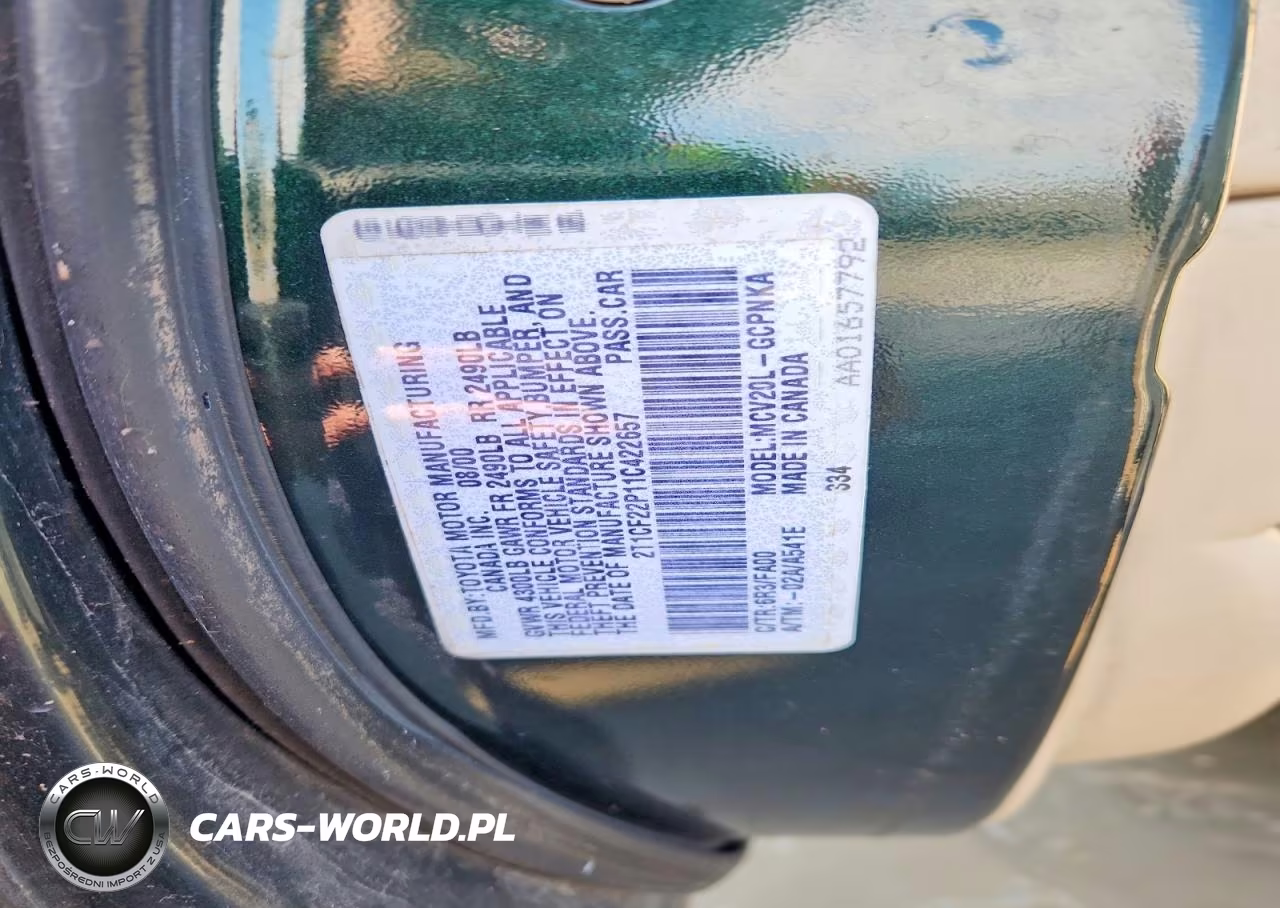 2001 Toyota Camry Solara Se VIN:2T1CF22P11C422657 - 12