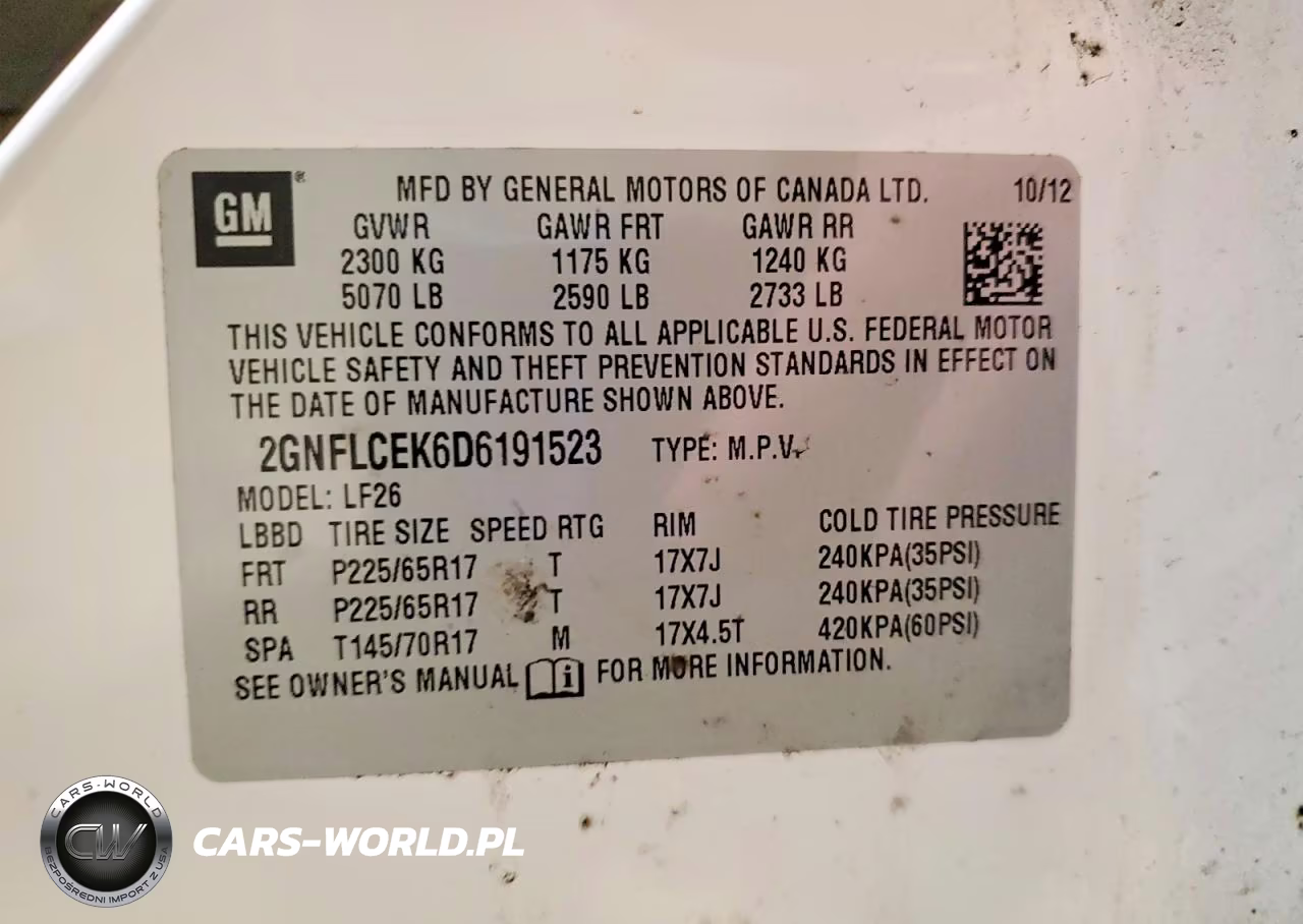 2013 Chevrolet Equinox Ls VIN:2GNFLCEK6D6191523 - 12