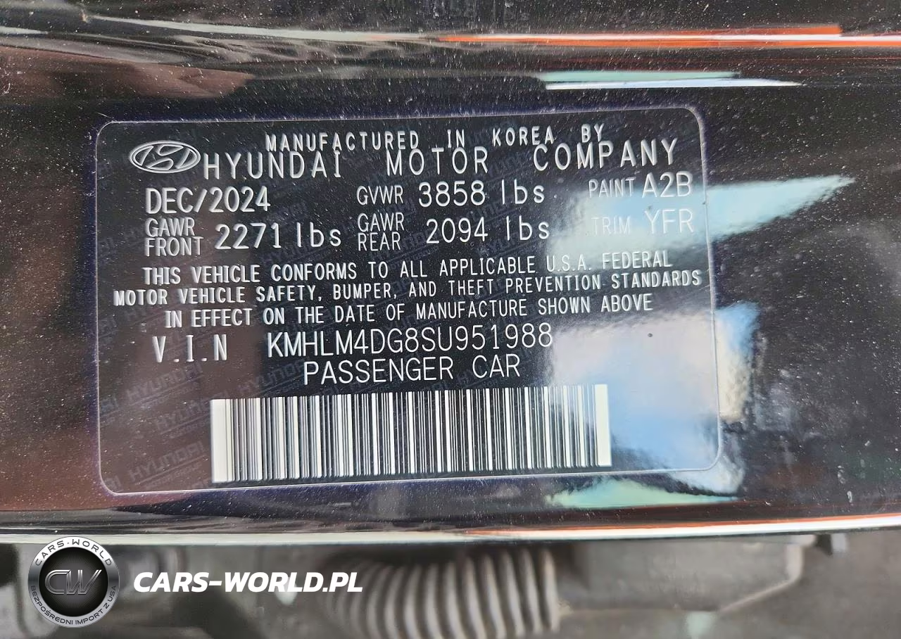 2025 Hyundai Elantra Sel Sport VIN:KMHLM4DG8SU951988 - 12