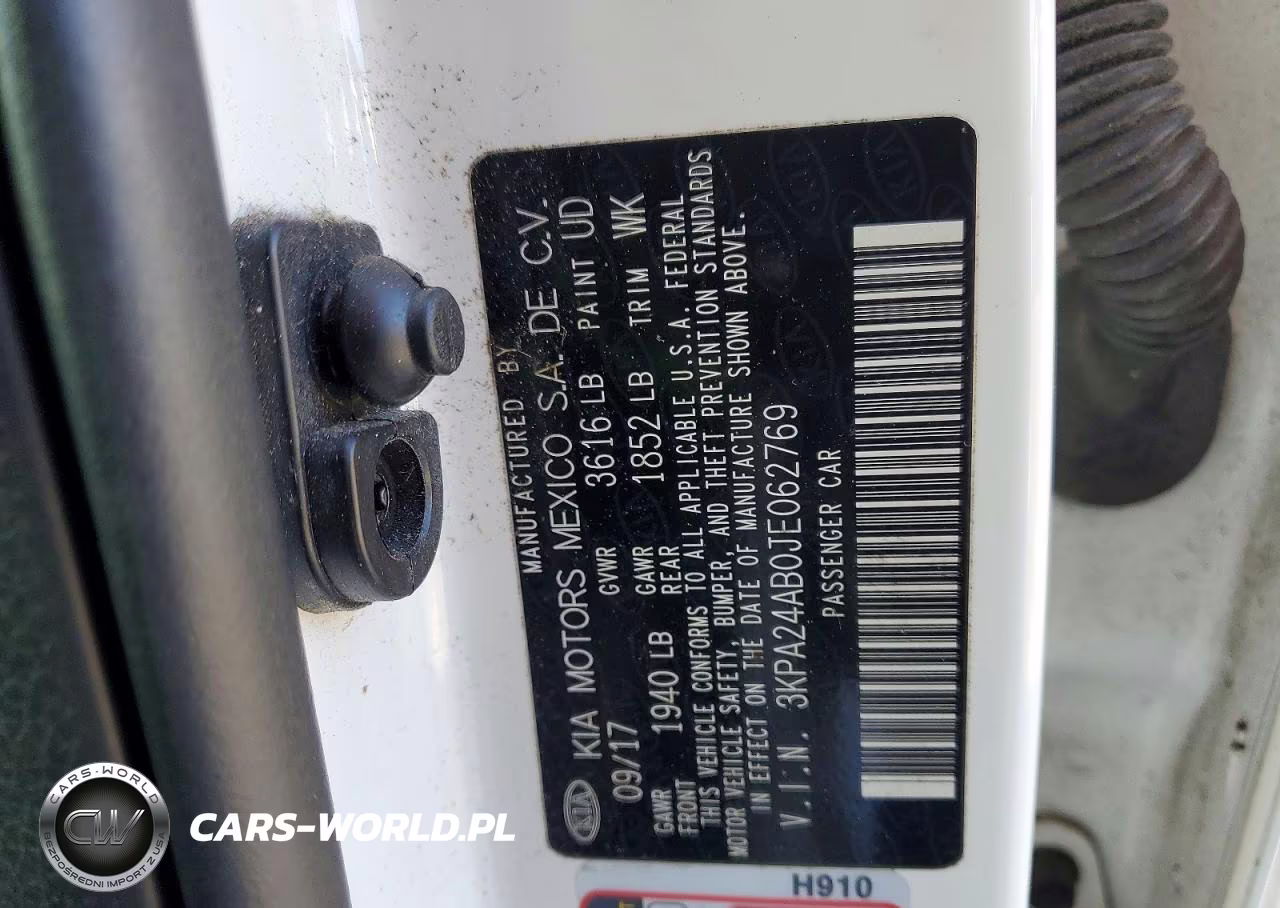 2018 Kia Rio Lx VIN:3KPA24AB0JE062769 - 12