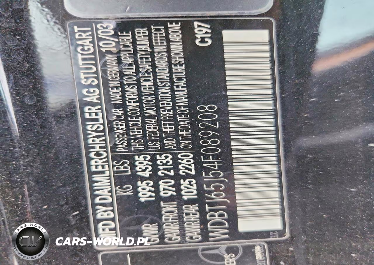 2004 Mercedes-Benz Clk 320C VIN:WDBTJ65J54F089208 - 12
