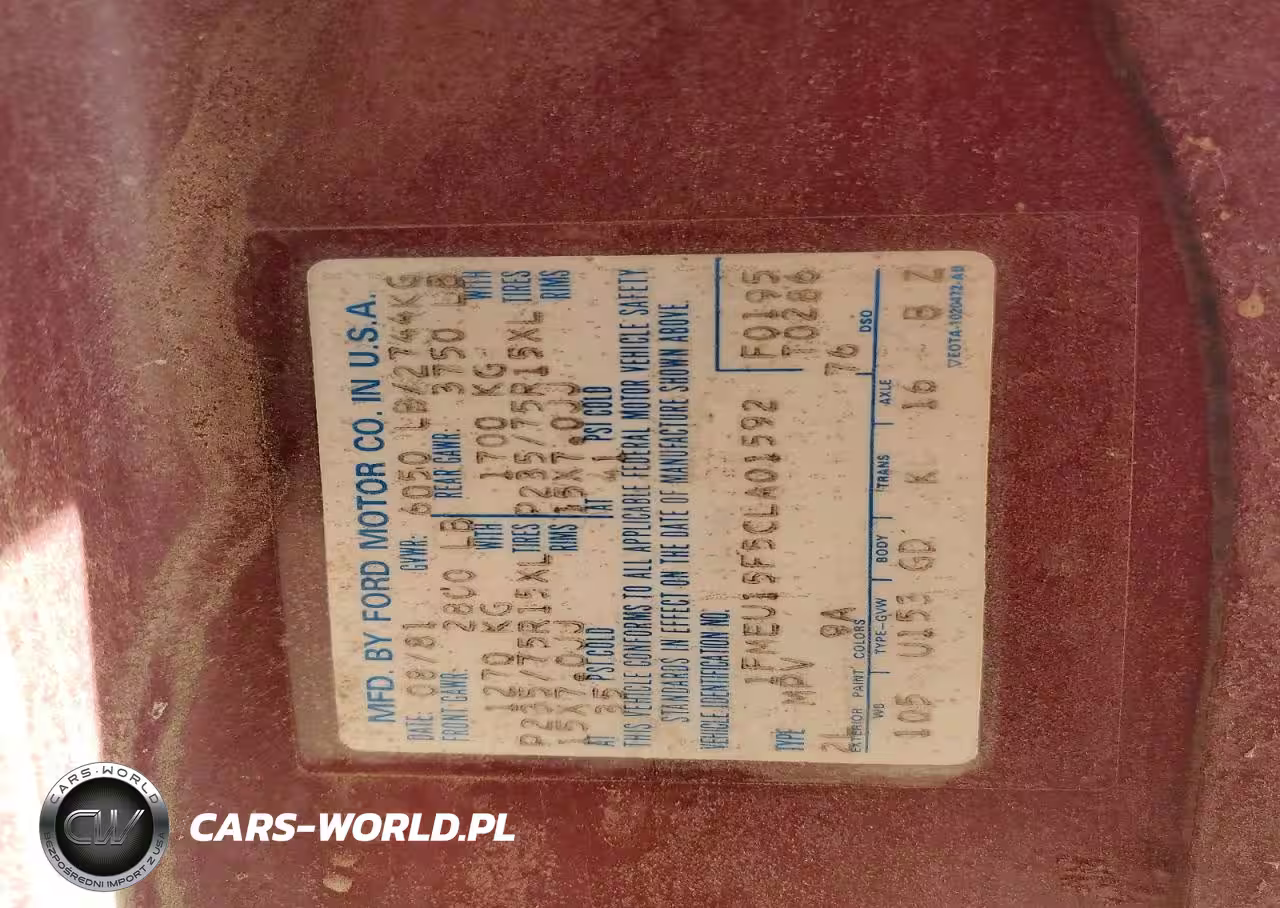 1982 Ford Bronco U100 VIN:1FMEU15F5CLA01592 - 13