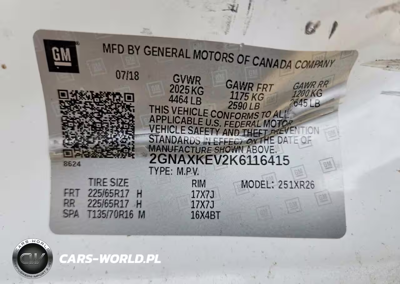 2019 Chevrolet Equinox Lt VIN:2GNAXKEV2K6116415 - 13