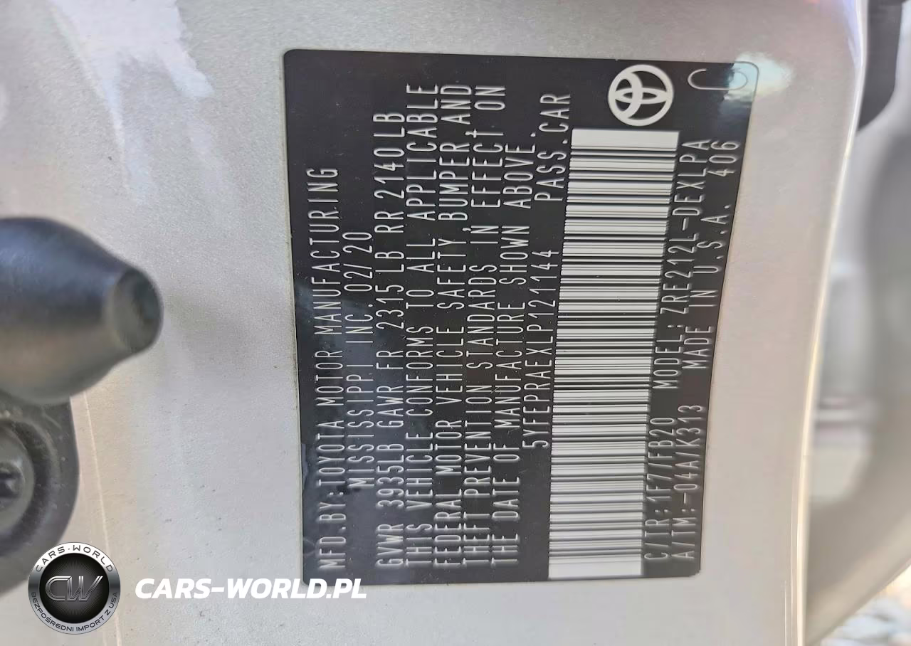 2020 Toyota Corolla Le VIN:5YFEPRAEXLP121144 - 12