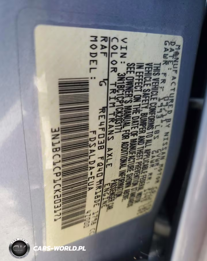 2012 Nissan Versa S VIN:3N1BC1CP1CK203171 - 12