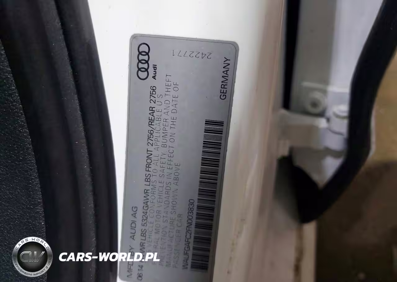 2015 Audi A6 Premium Plus VIN:WAUFGAFC2FN003830 - 12