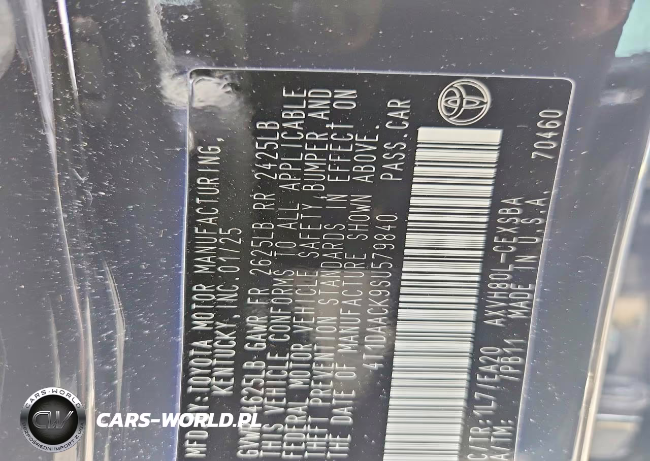 2025 Toyota Camry Xse VIN:4T1DAACK9SU579840 - 12