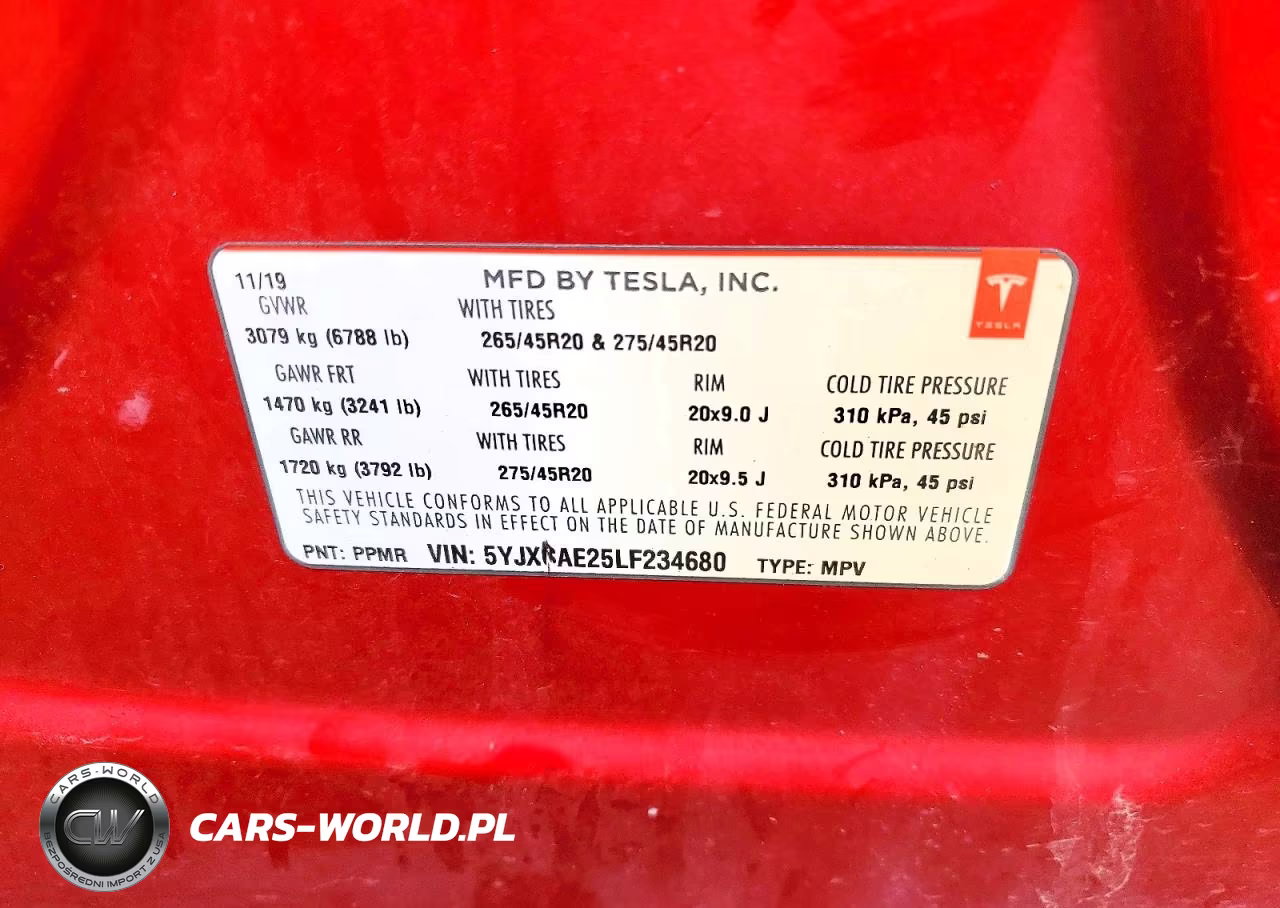 2020 Tesla Model X VIN:5YJXCAE25LF234680 - 13