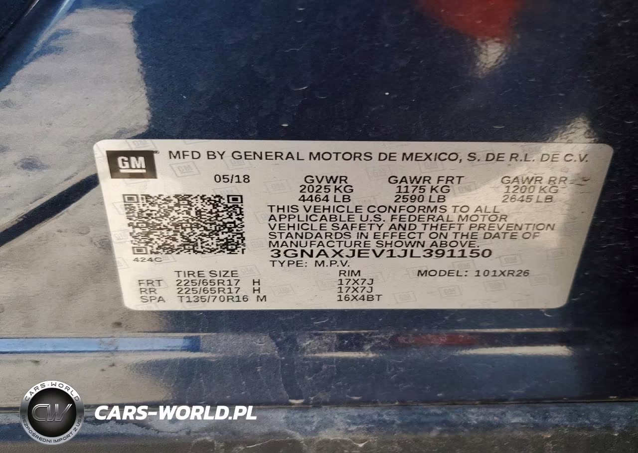 2018 Chevrolet Equinox Lt VIN:3GNAXJEV1JL391150 - 14