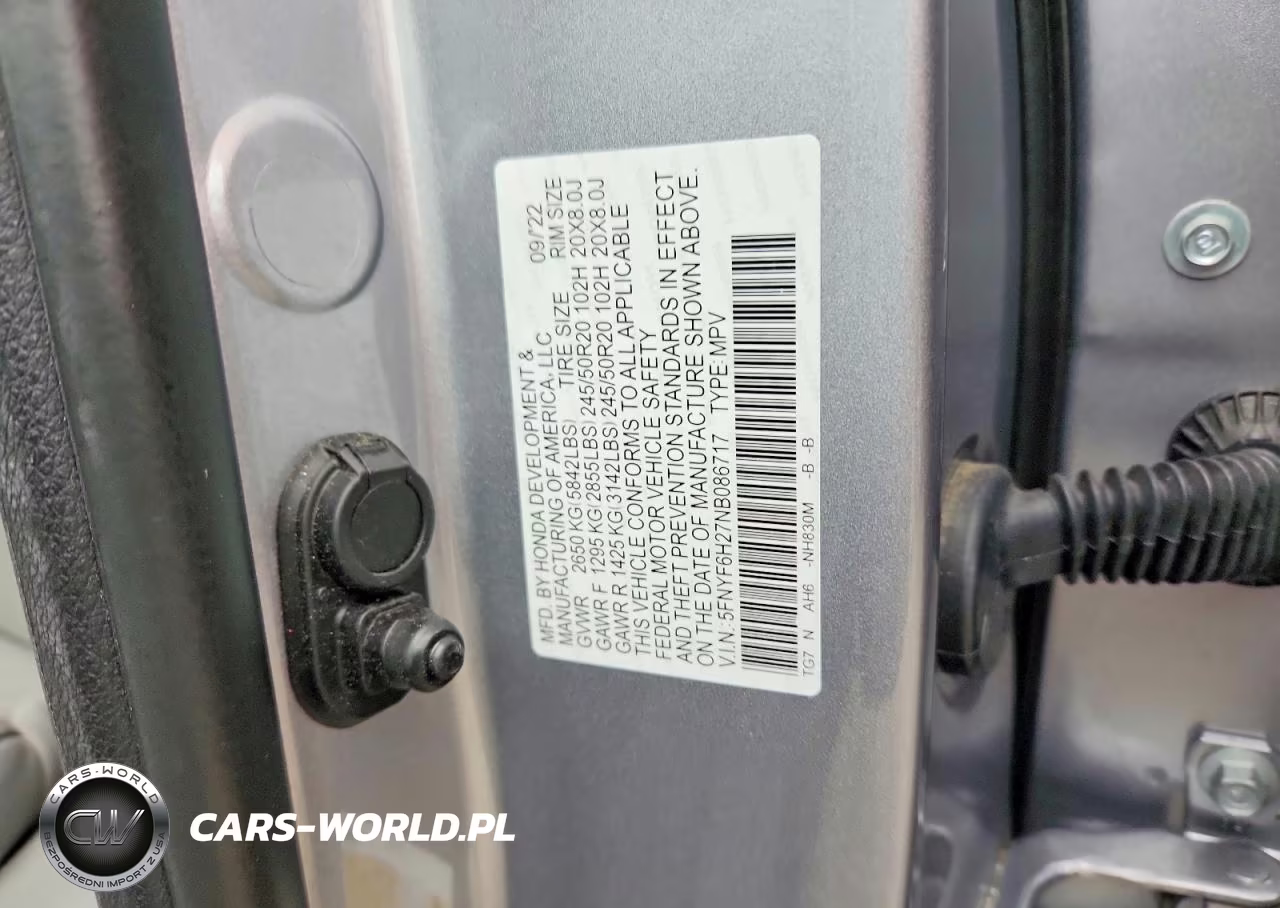 2022 Honda Pilot Se VIN:5FNYF6H27NB086717 - 13