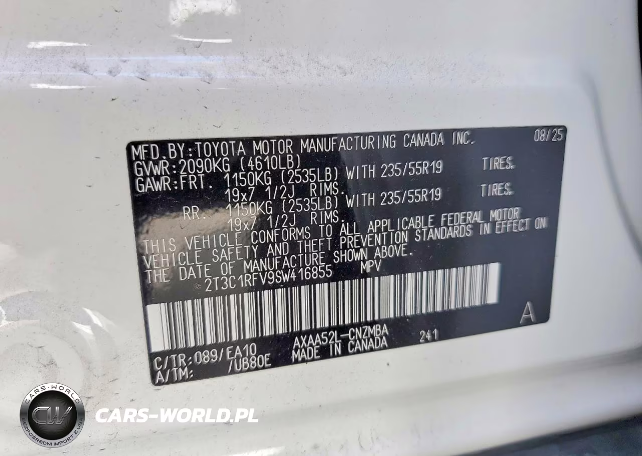 2025 Toyota Rav4 Xle Premium VIN:2T3C1RFV9SW416855 - 12