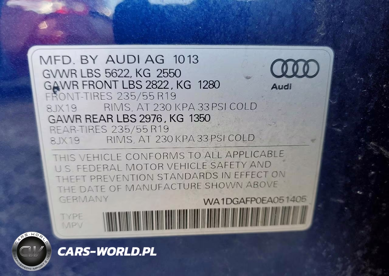 2014 Audi Q5 Premium Plus VIN:WA1DGAFP0EA051405 - 13