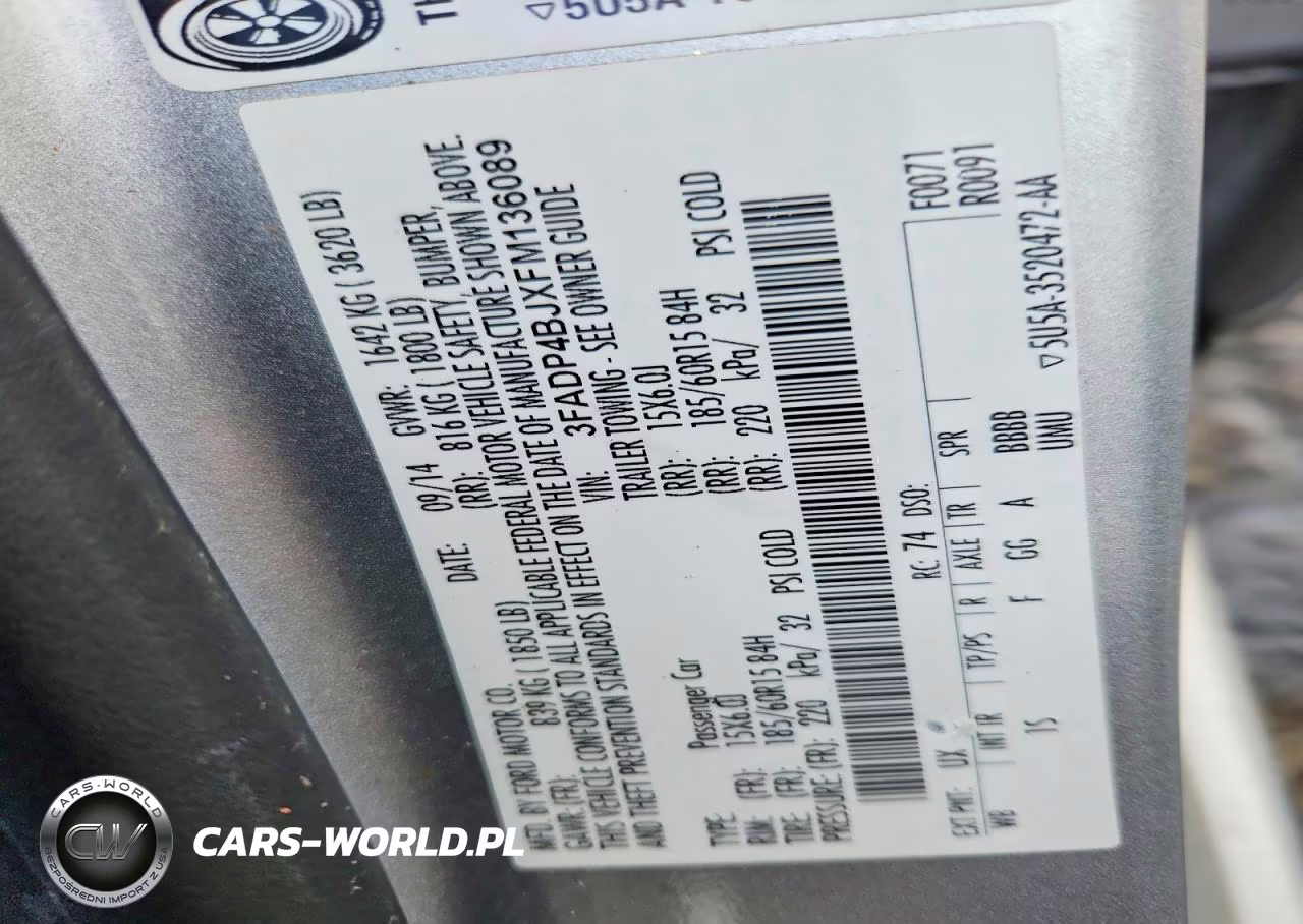 2015 Ford Fiesta Se VIN:3FADP4BJXFM136089 - 12