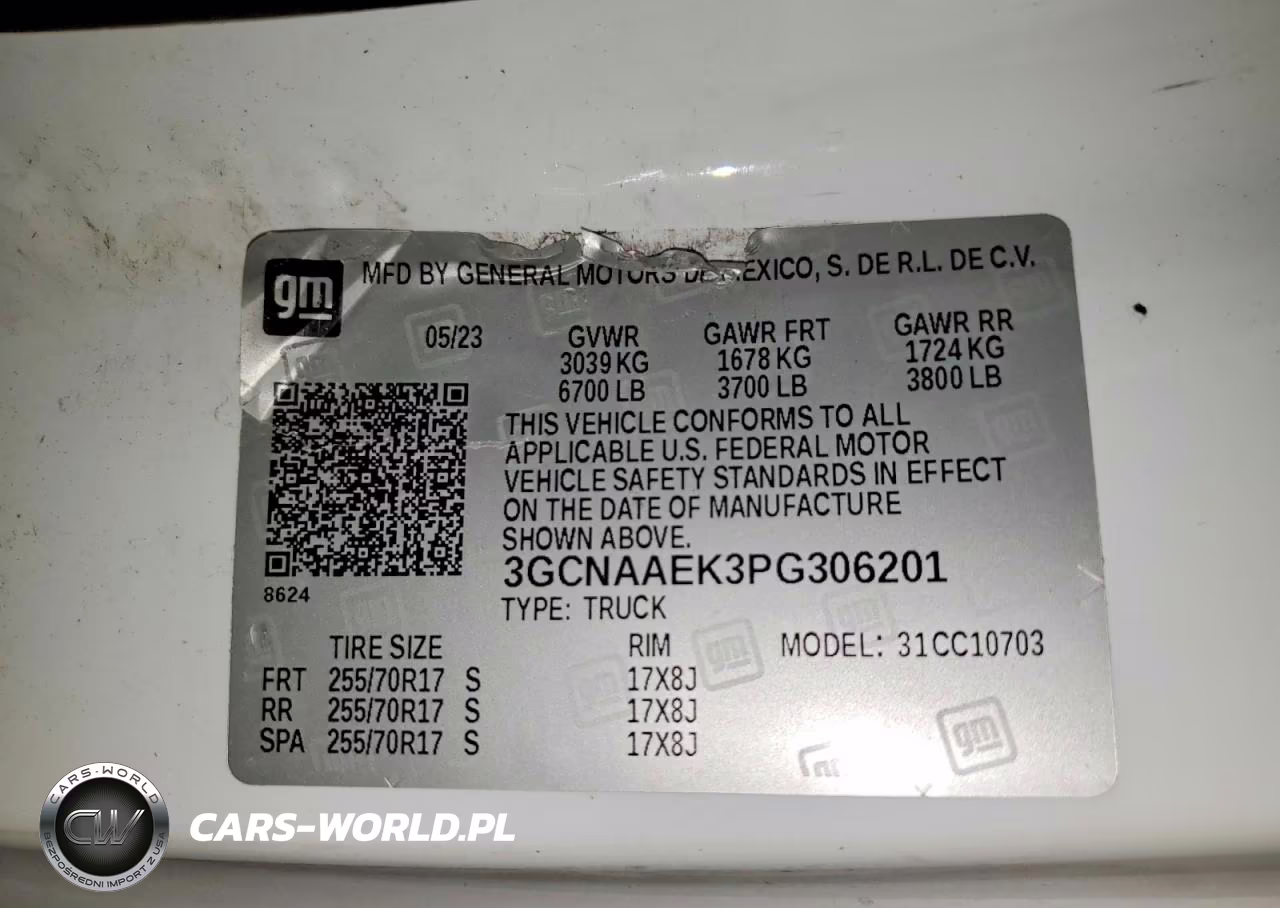 2023 Chevrolet Silverado C1500 VIN:3GCNAAEK3PG306201 - 12