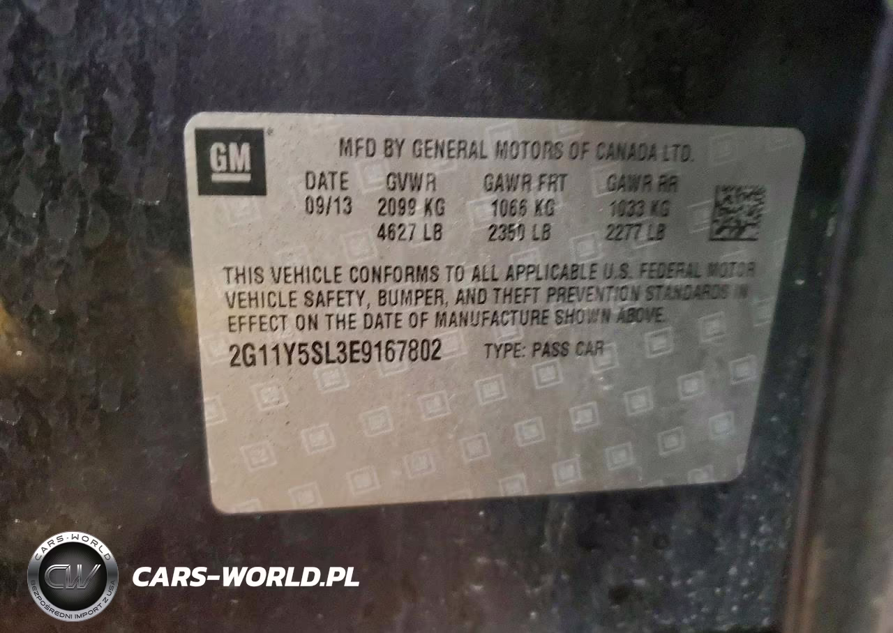 2014 Chevrolet Impala Ls VIN:2G11Y5SL3E9167802 - 15