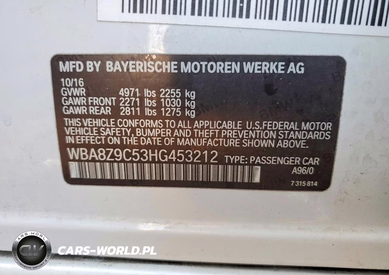 2017 BMW 330 Xigt VIN:WBA8Z9C53HG453212 - 12