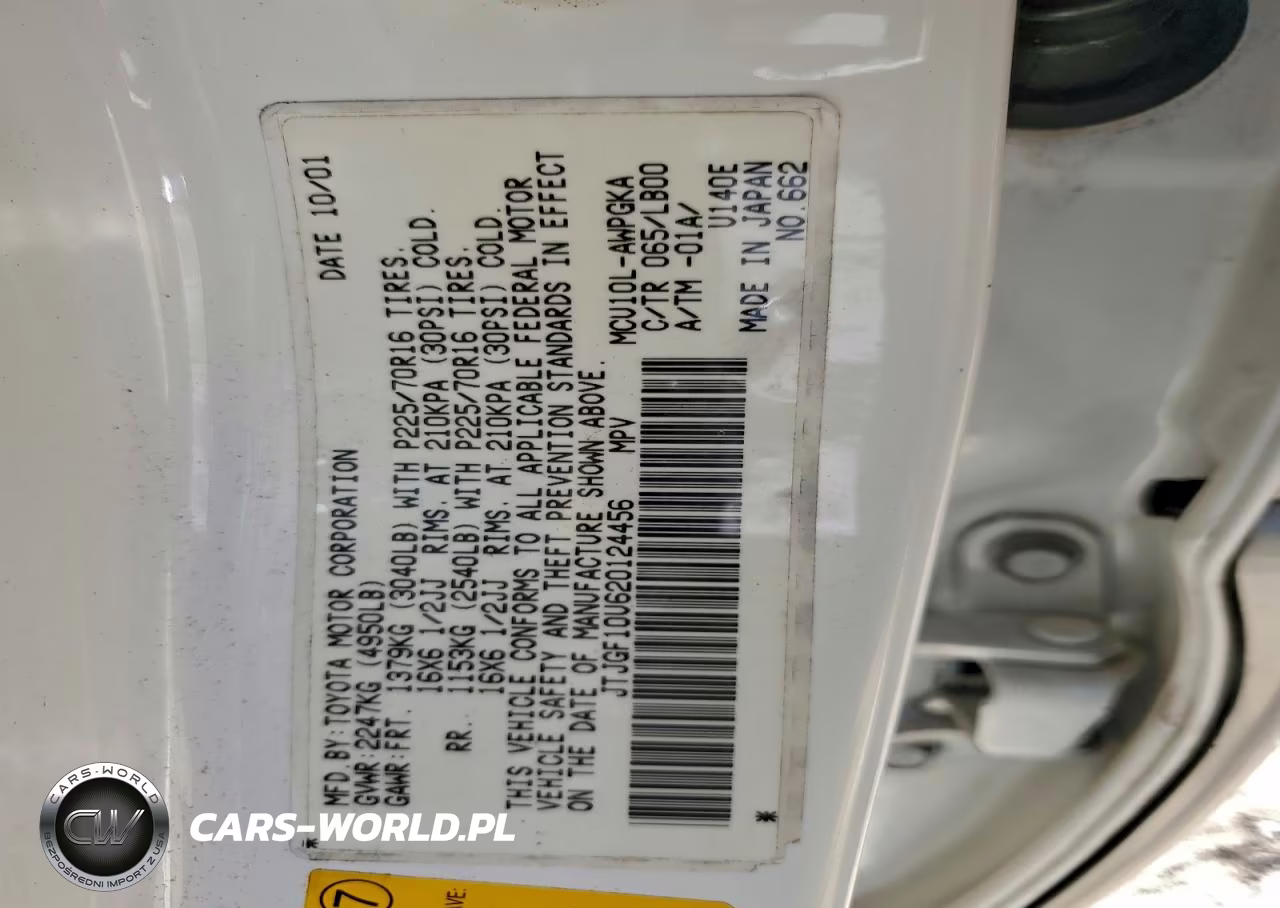 2002 Lexus Rx 300 VIN:JTJGF10U620124456 - 12