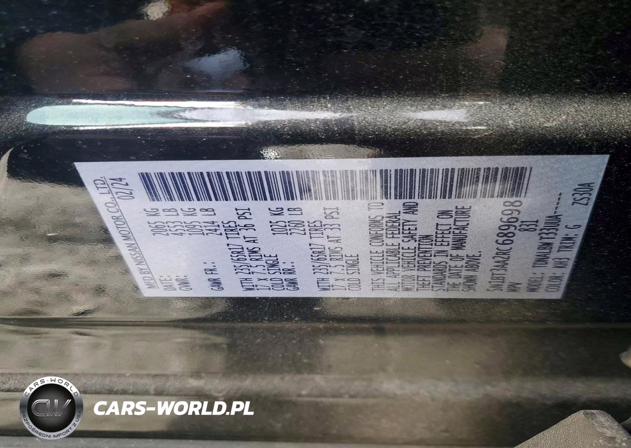 2024 Nissan Rogue S VIN:5N1BT3AA2RC689698 - 12