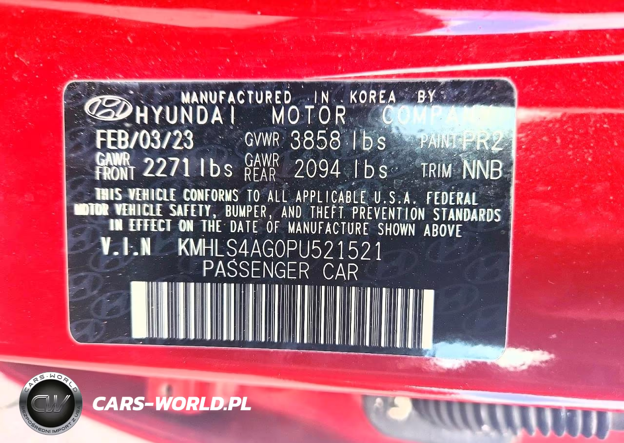 2023 Hyundai Elantra Sel VIN:KMHLS4AG0PU521521 - 13