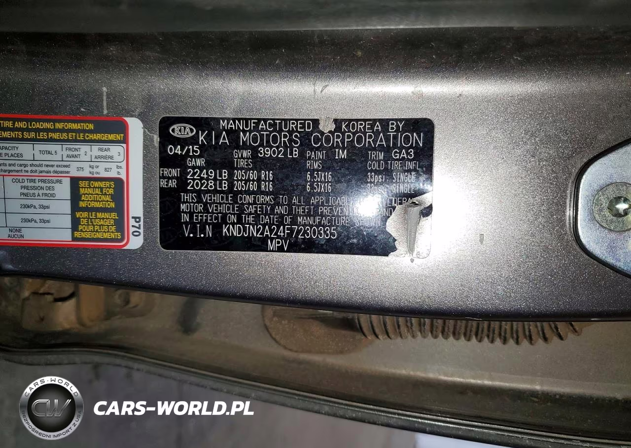 2015 Kia Soul VIN:KNDJN2A24F7230335 - 13
